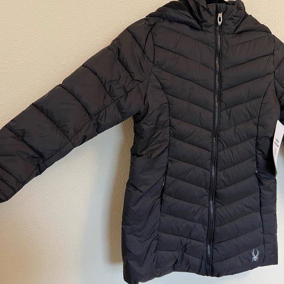 NWT Youth Spyder ThermaWEB, Water Resistant Puffer Jacket - Size M 8/10 - Picture 5 of 13